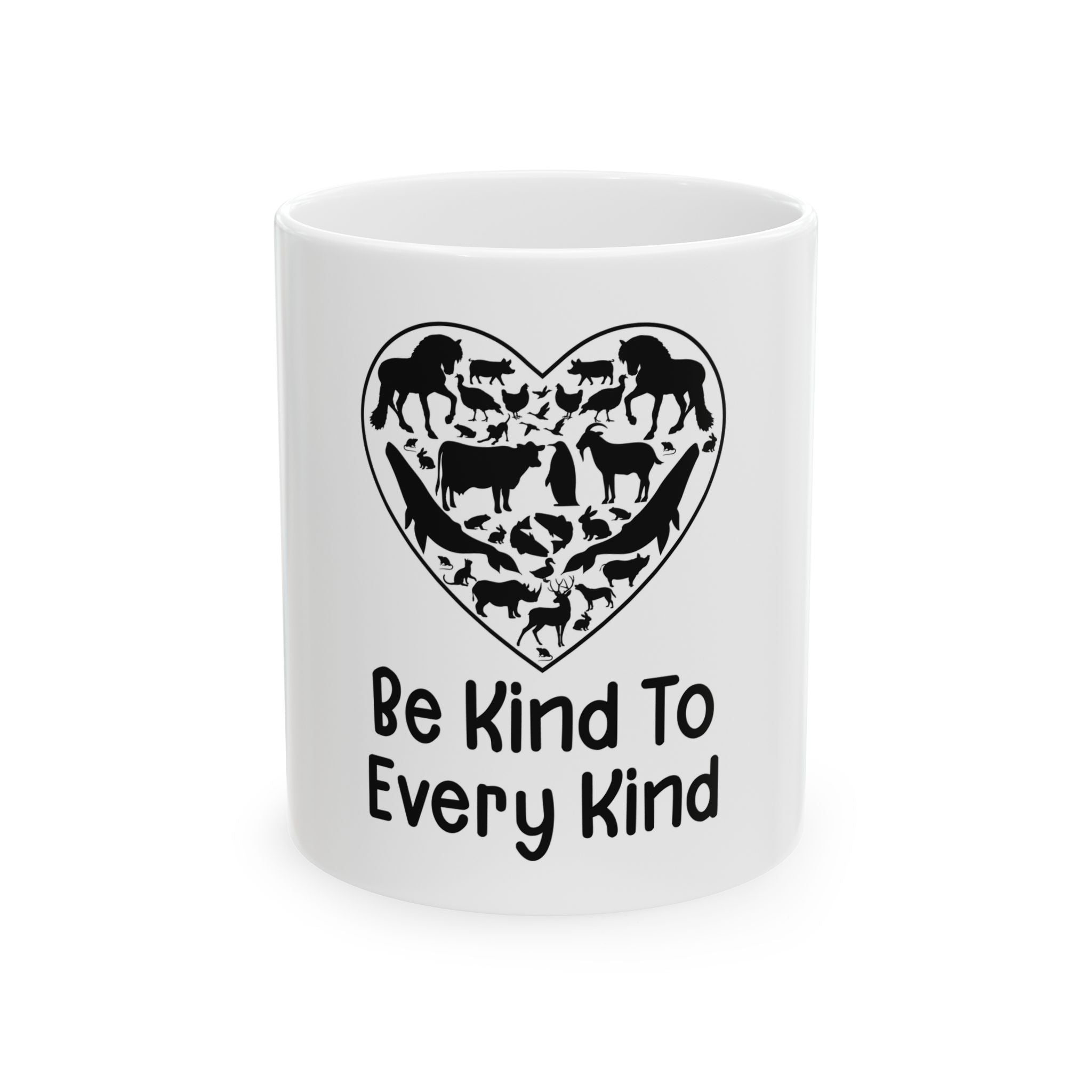 Be Kind To Every Kind Ceramic Mug - 11oz & 15oz Animal Lover Gift